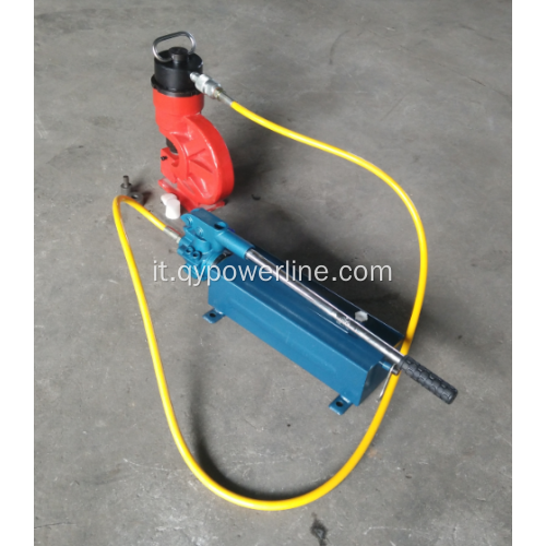 Pompa idraulica manuale e perforatore idraulico